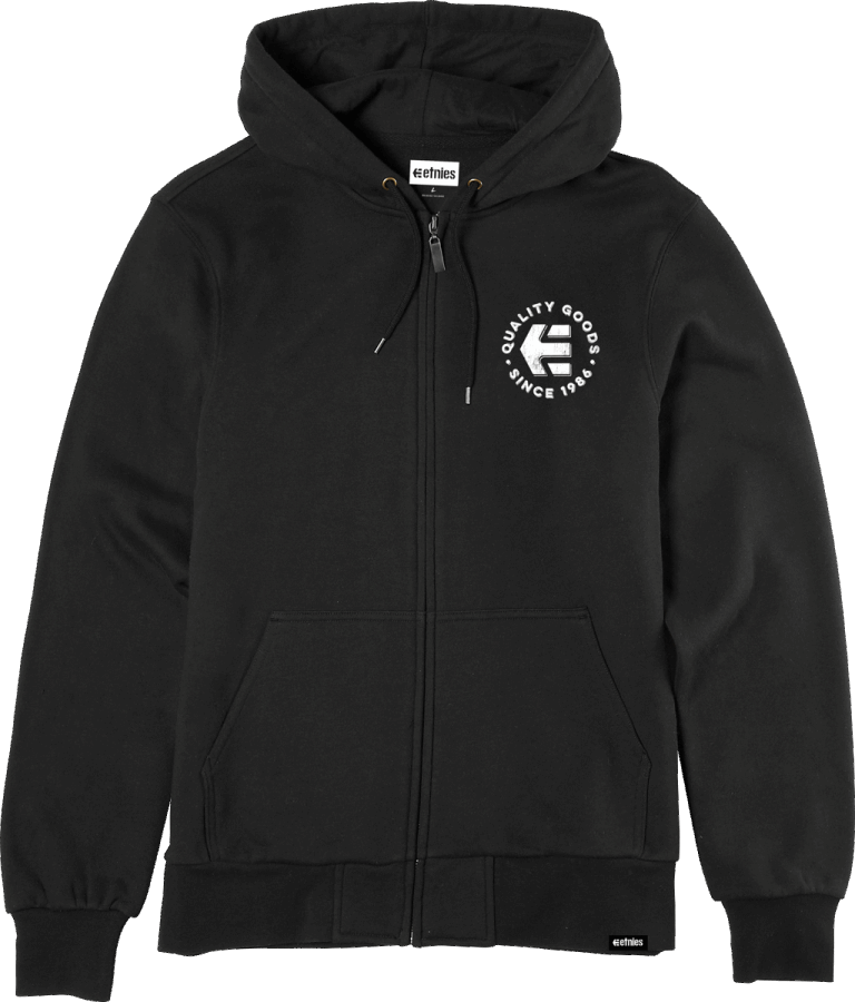 Since 1986 ジップ プルオーバー ブラック ホワイト エトニーズ ジャパン